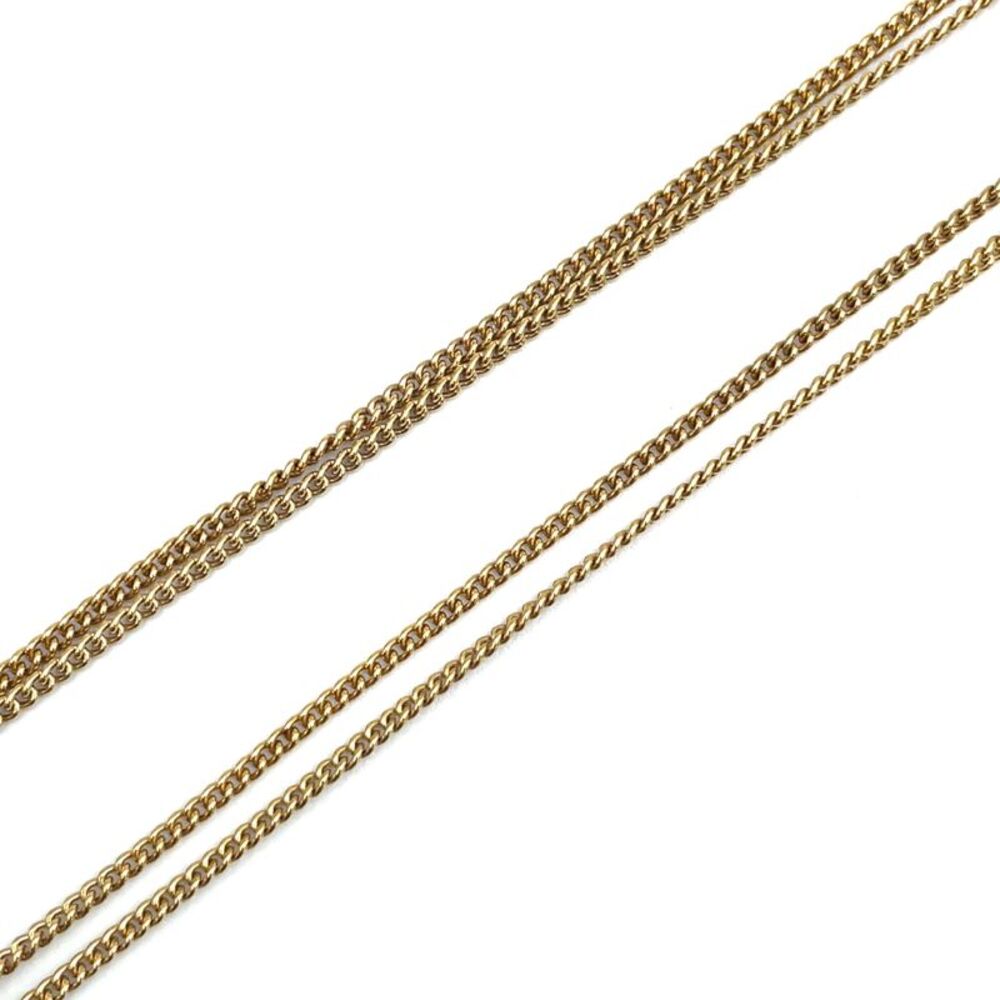 Christian Dior Logo Plate Double Chain Necklace - Picture 6 of 9